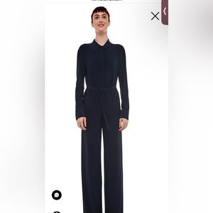 NORMA KAMALI SHIRT STRAIGHT JUMPSUIT